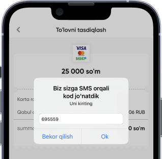 Payment screen Payment screen